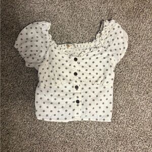 Polka Dot Crop Top